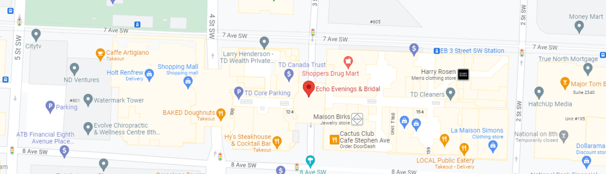 Echo Evenings & Bridal location