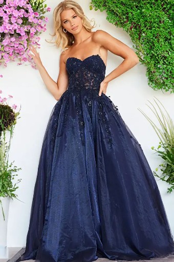 JVN by Jovani Style: JVN00915 #0 default Navy thumbnail