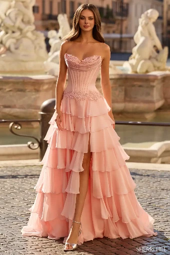 Sherri Hill 57868 #0 default Blush thumbnail